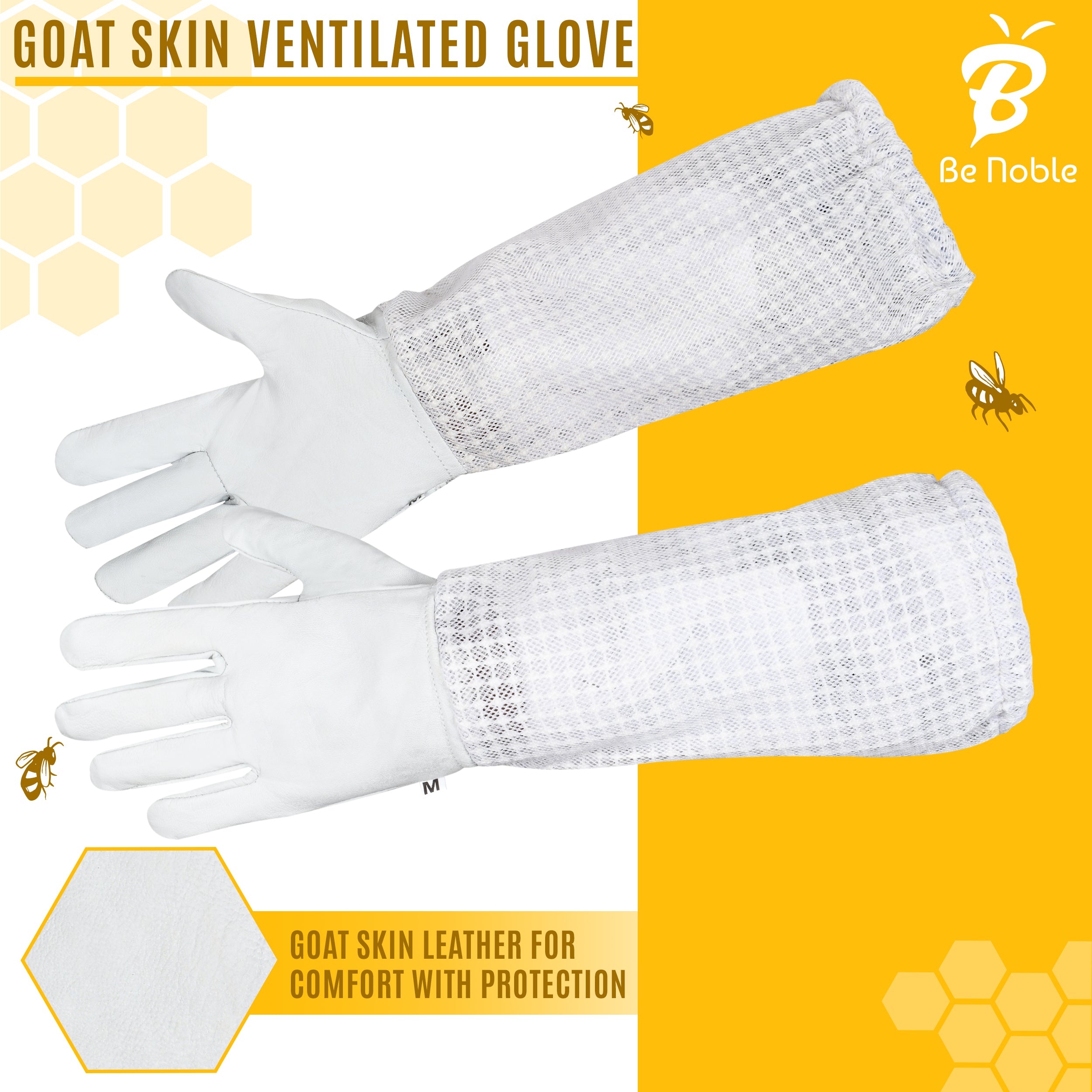 Be Noble 3 Layer Professional White Beekeeping Suit - Heavy Duty Protective Bee Suit for Safe and Efficient Apiary Management.