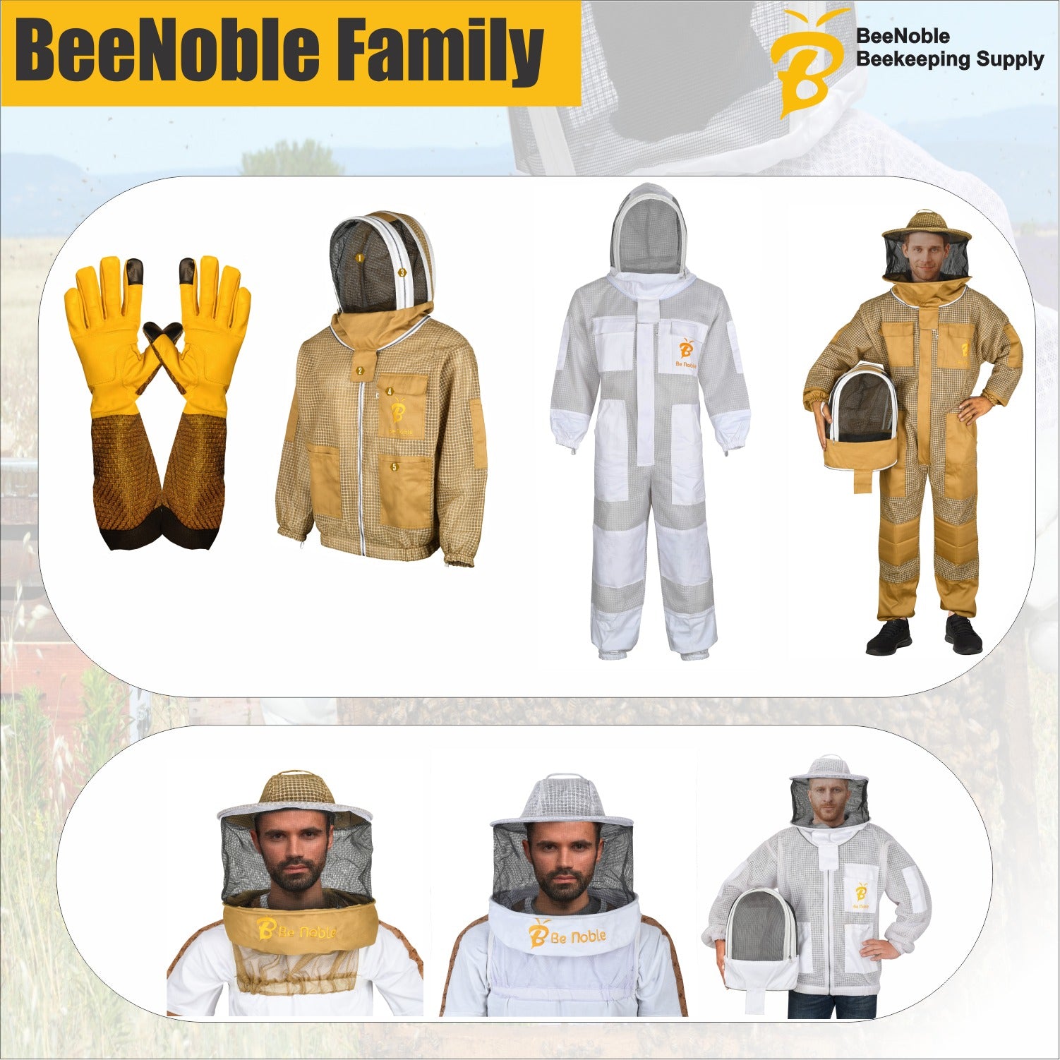 Eco-Friendly Beekeeping Gloves for Men & Women – Comfortable Fit with Superior Grip for Hive Handling.